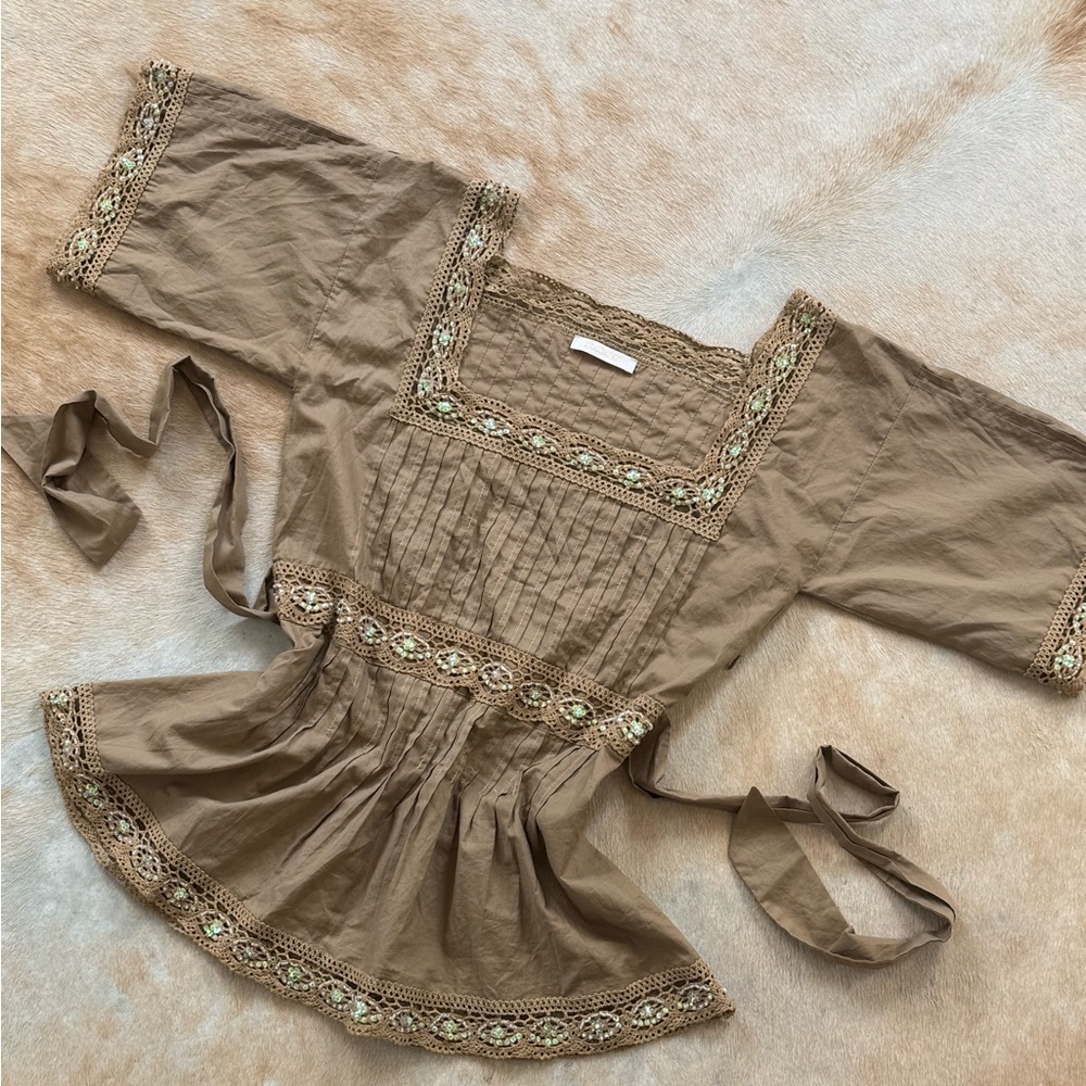 Cottage Core Vintage Lace Blouse